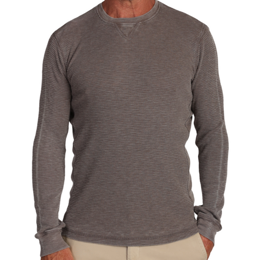 Bowery Waffle Thermal Crew (Vintage Grey)