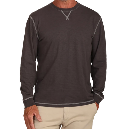 Heritage Slub L/S Crew (Carbon)