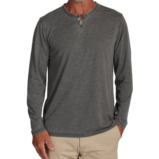 Bowery L/S Slit Tee (Carbon)