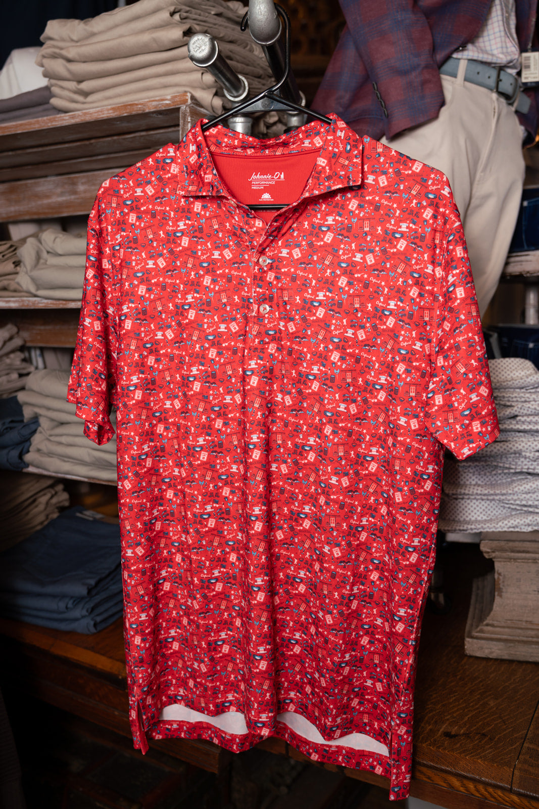 Destination Oxford Polo (Malibu Red)