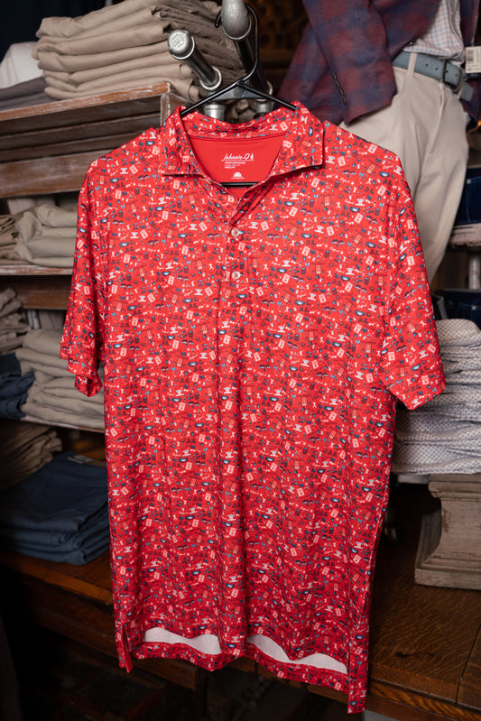 Destination Oxford Polo (Malibu Red)
