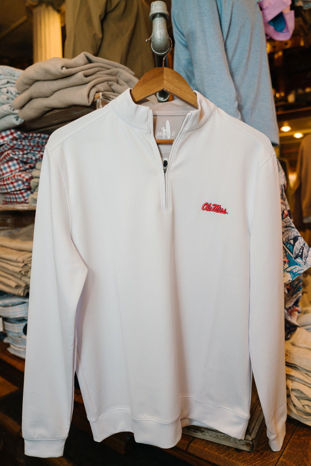 Ole Miss Diaz Pullover (White)