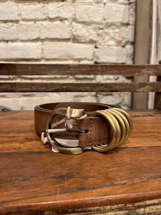 RORI LEATHER BELT / COGNAC