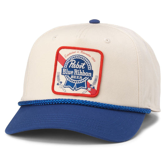 Roscoe Hat - Pabst Blue Ribbon (Ivory/Roayl)