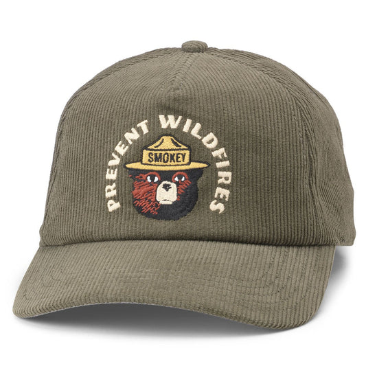 Roscoe Corduroy Hat - Smokey Bear (Olive)