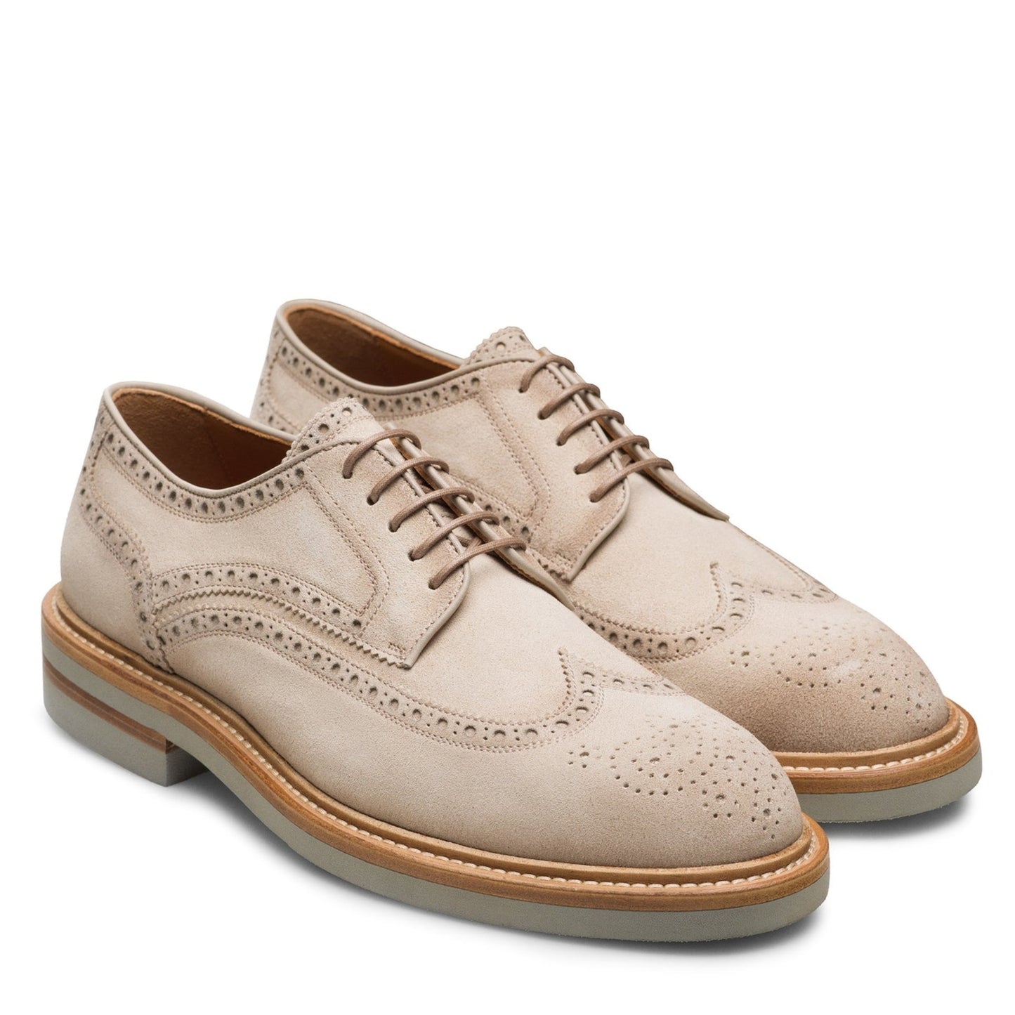 Apolo Wingtip (Salt Suede)