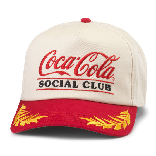 Club Captain Hat - Coca-Cola Social Club (Ivory/Red)
