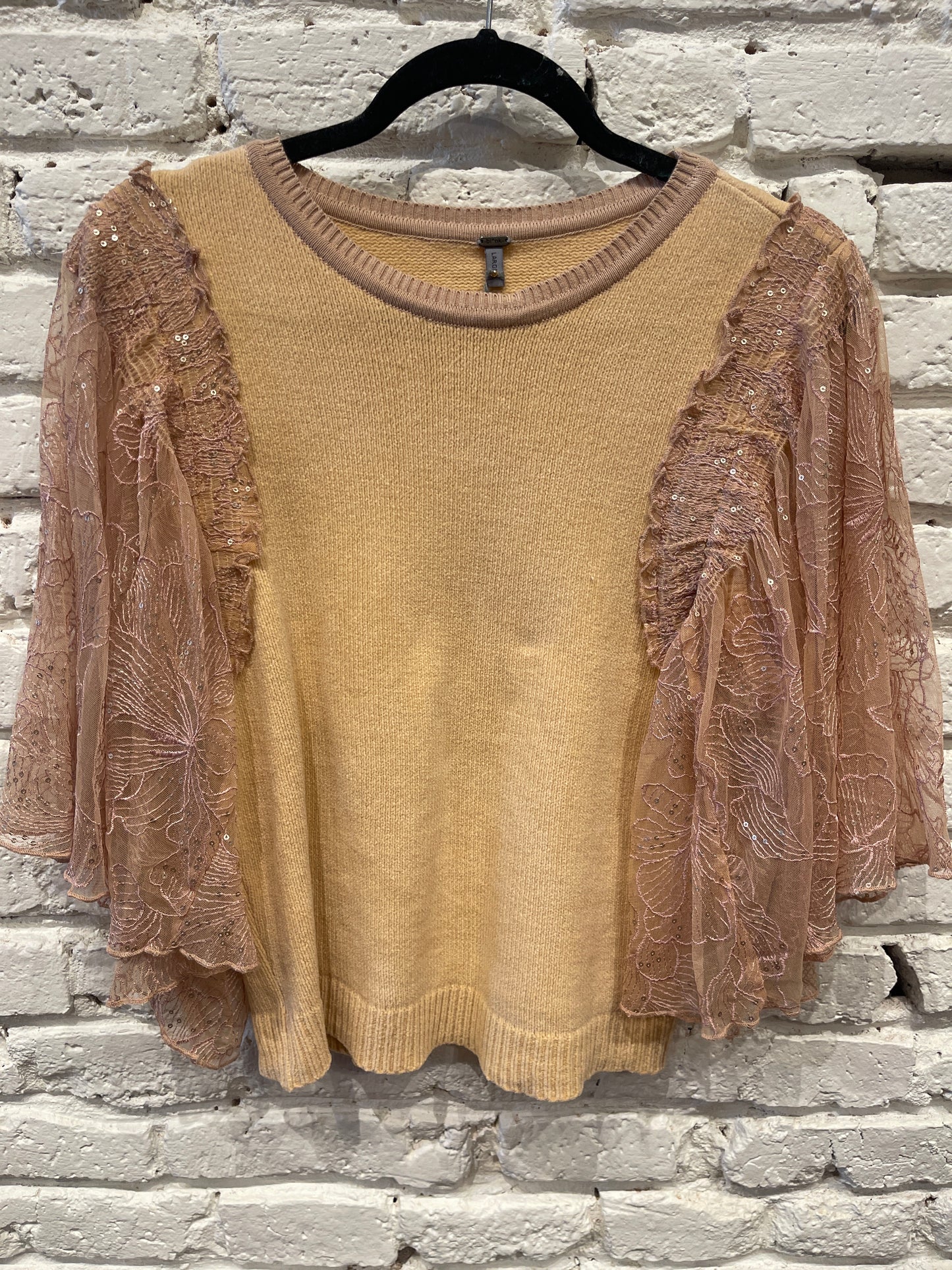 DELANA PEACH KNITTED TOP