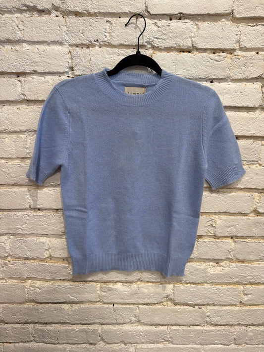 POWDER BLUE DISTRESSED T-SHIRT