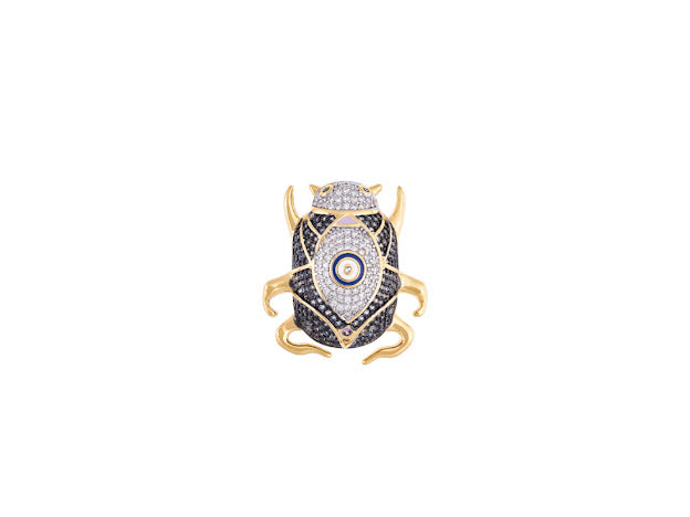 DELIRIO ANKA CRYSTAL AQUA BROOCH