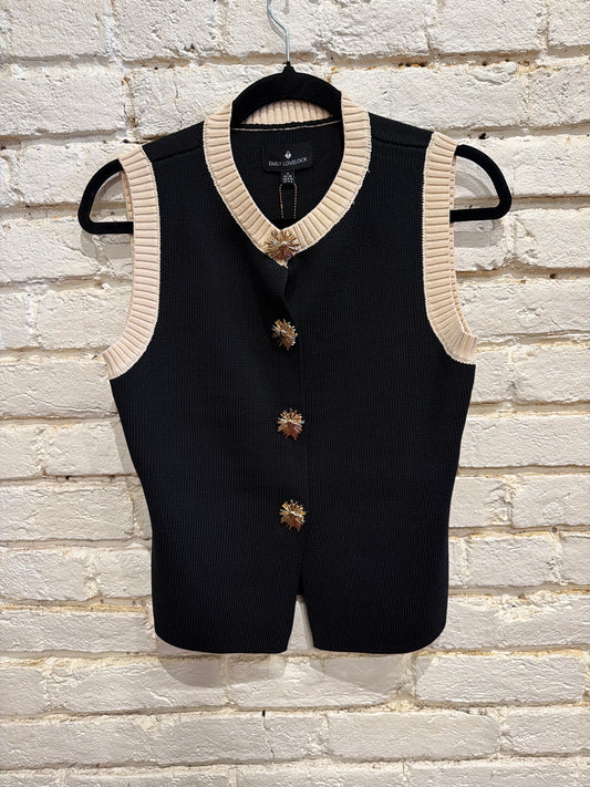 TERI VEST BLACK