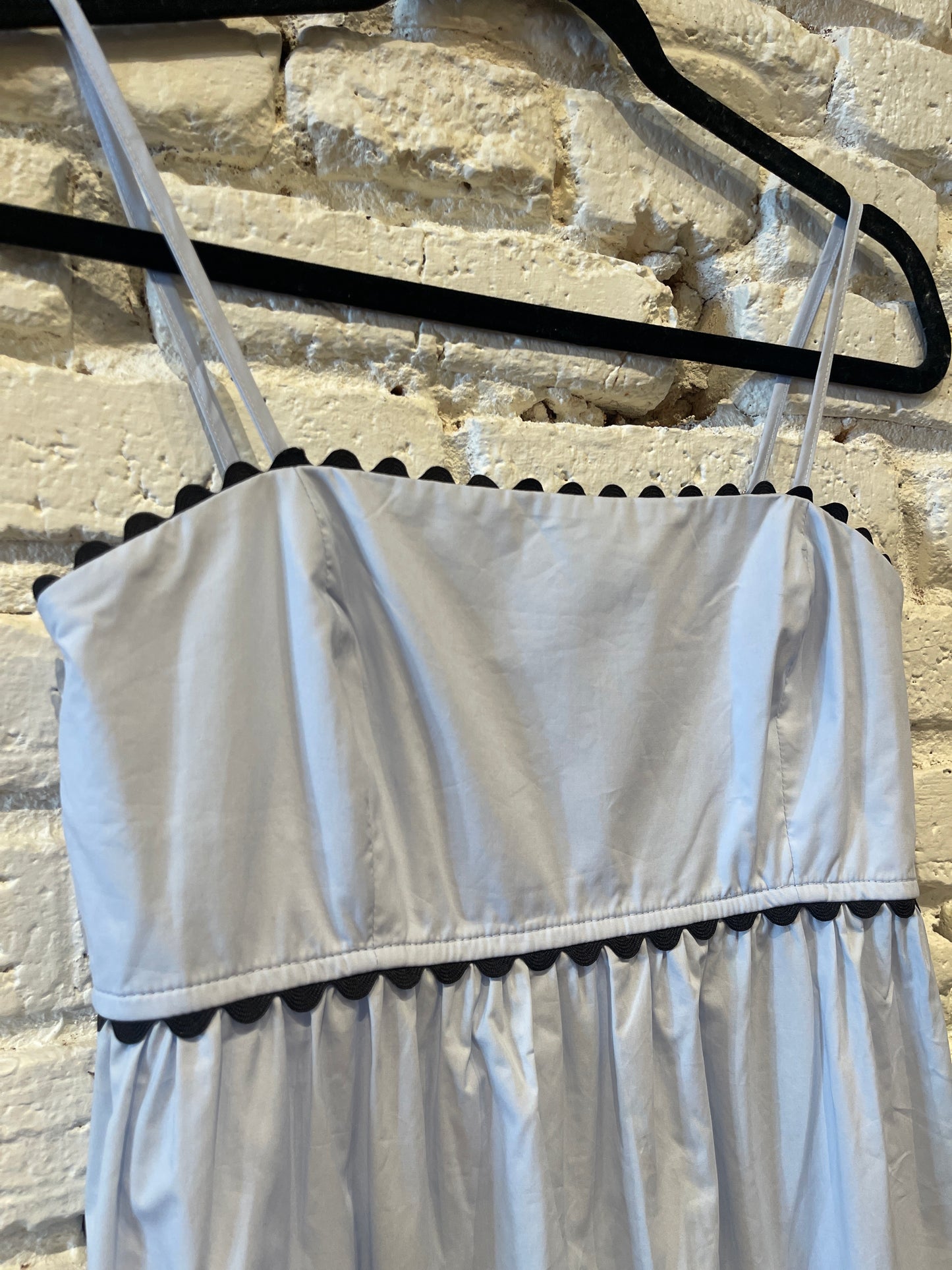 STRAPY TIERED SKY MIDI DRESS