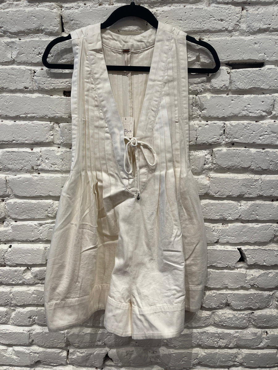 WEBSTER ROMPER / ECRU WASH