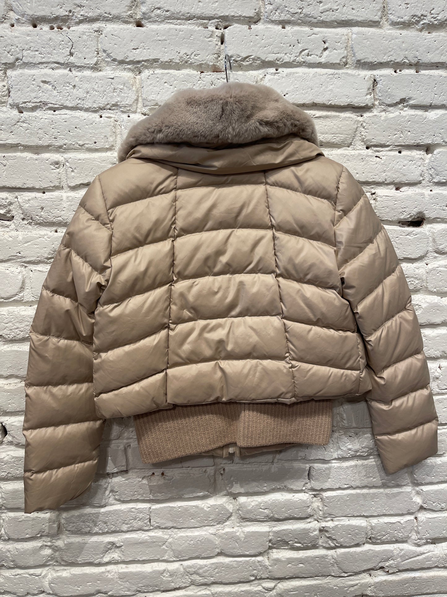 41202 GOOSE DOWN AND REX JACKET TOUPE