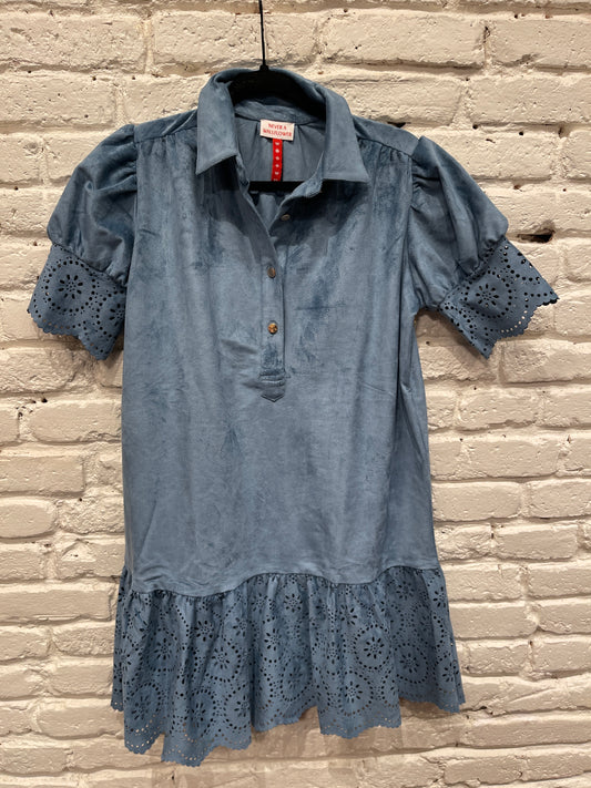 EVERYTHING SS DRESS PUNCH DOT SUEDE