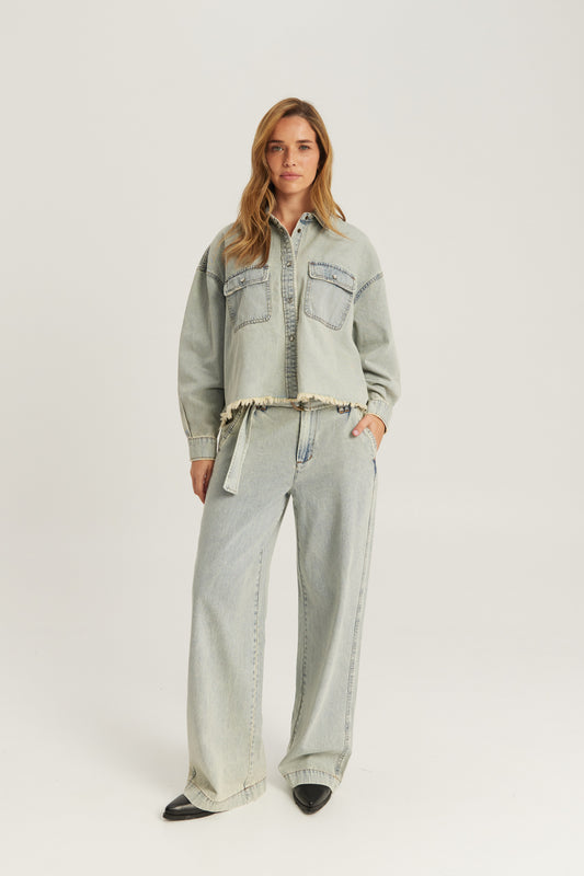 LULU CROPPED SHIRT JACKET