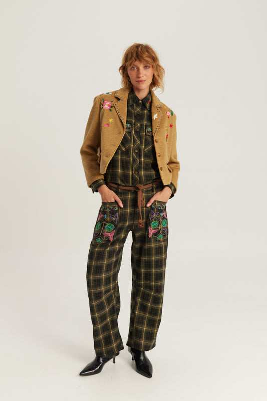 HEVEN SHORT JACKET WITH EMB