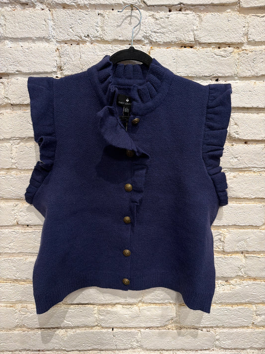 NAVY MEG CARDIGAN VEST