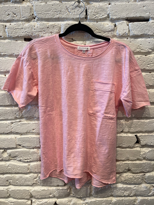 HALF SLEEVE TEE PINK FLING