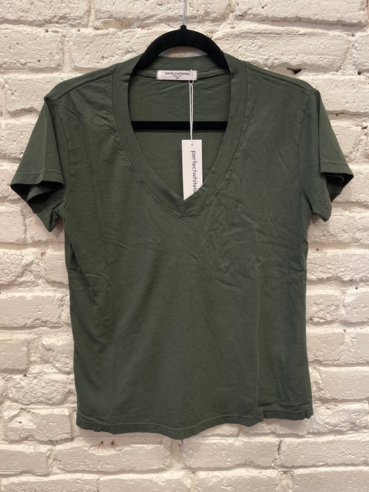 HENDRIX V NECK FERN GREEN