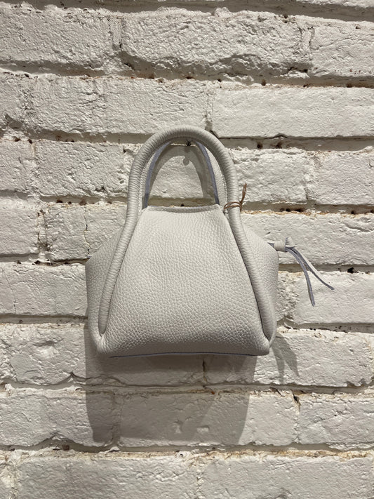 MINI TAYA WHITE COWHIDE