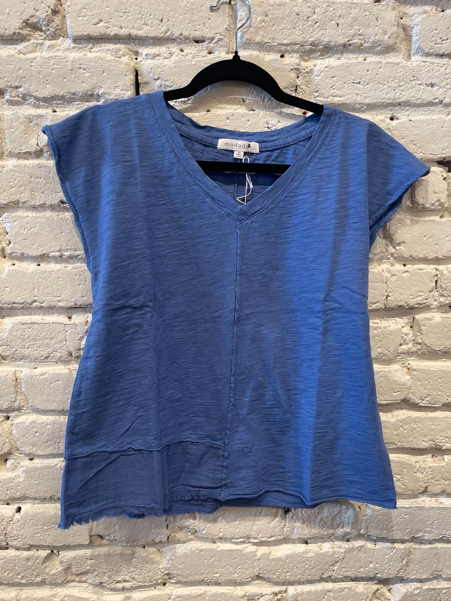 MIX MEDIA SS DOLMAN TEE BLUE DREAM