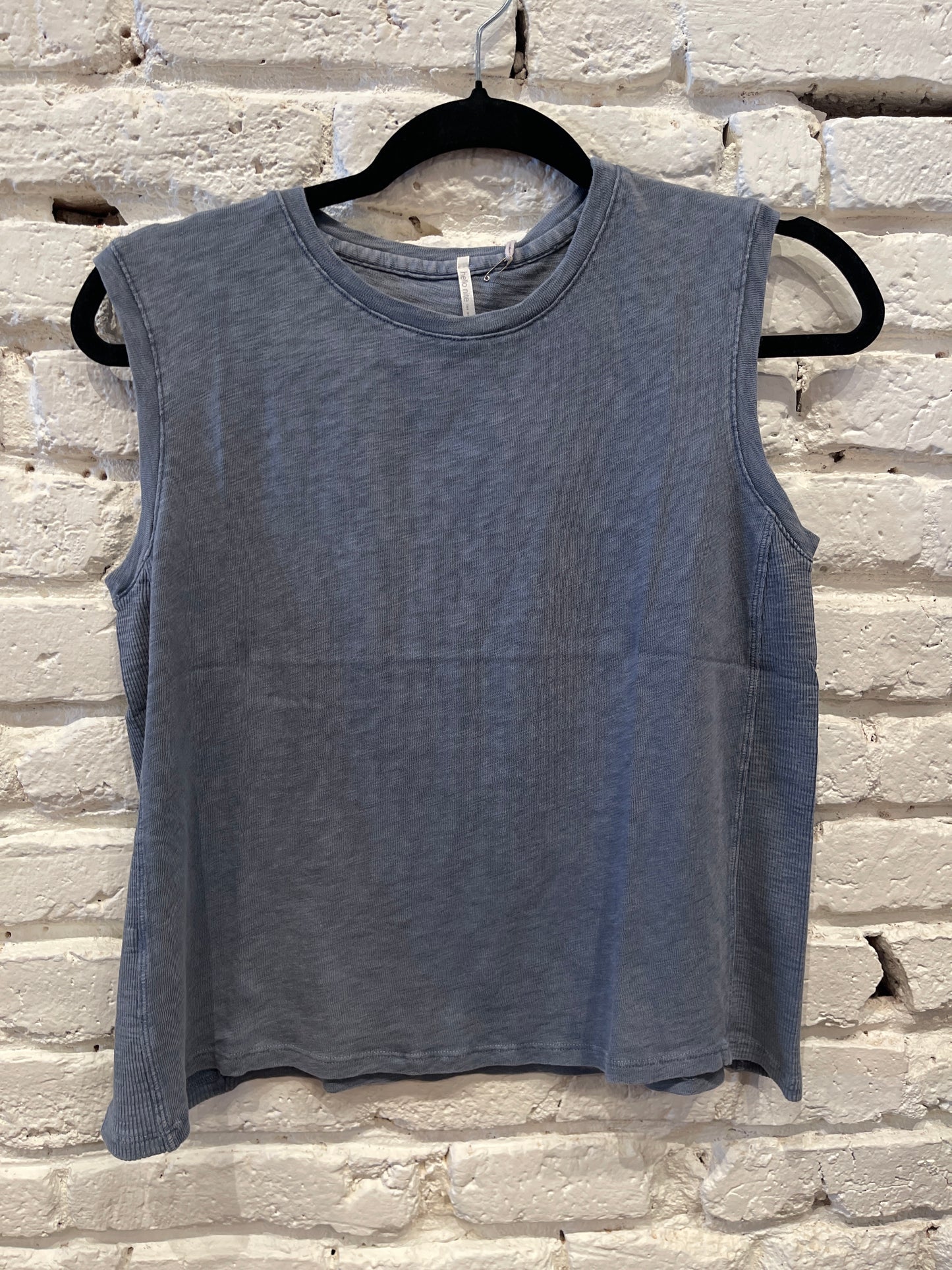 ASA SHELL TANK PIGEON BLUE