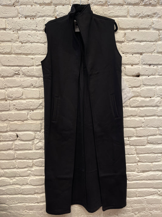 YNEZ LONG VEST BLACK