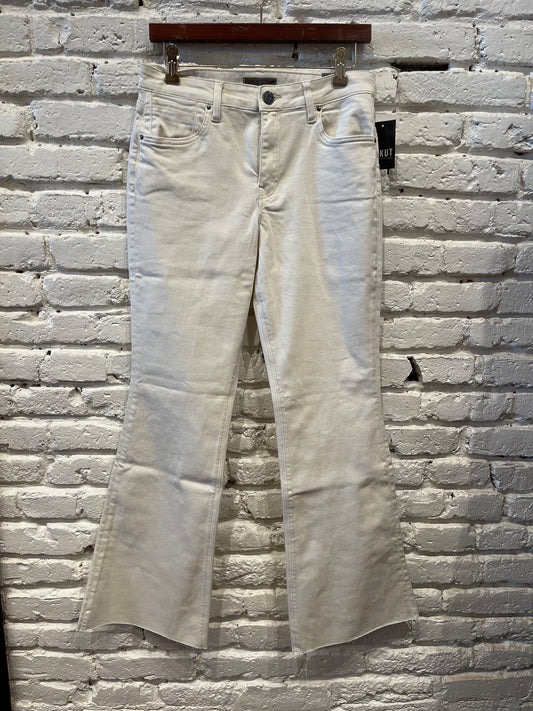 STELLA ECRU HIGH RISE FLARE