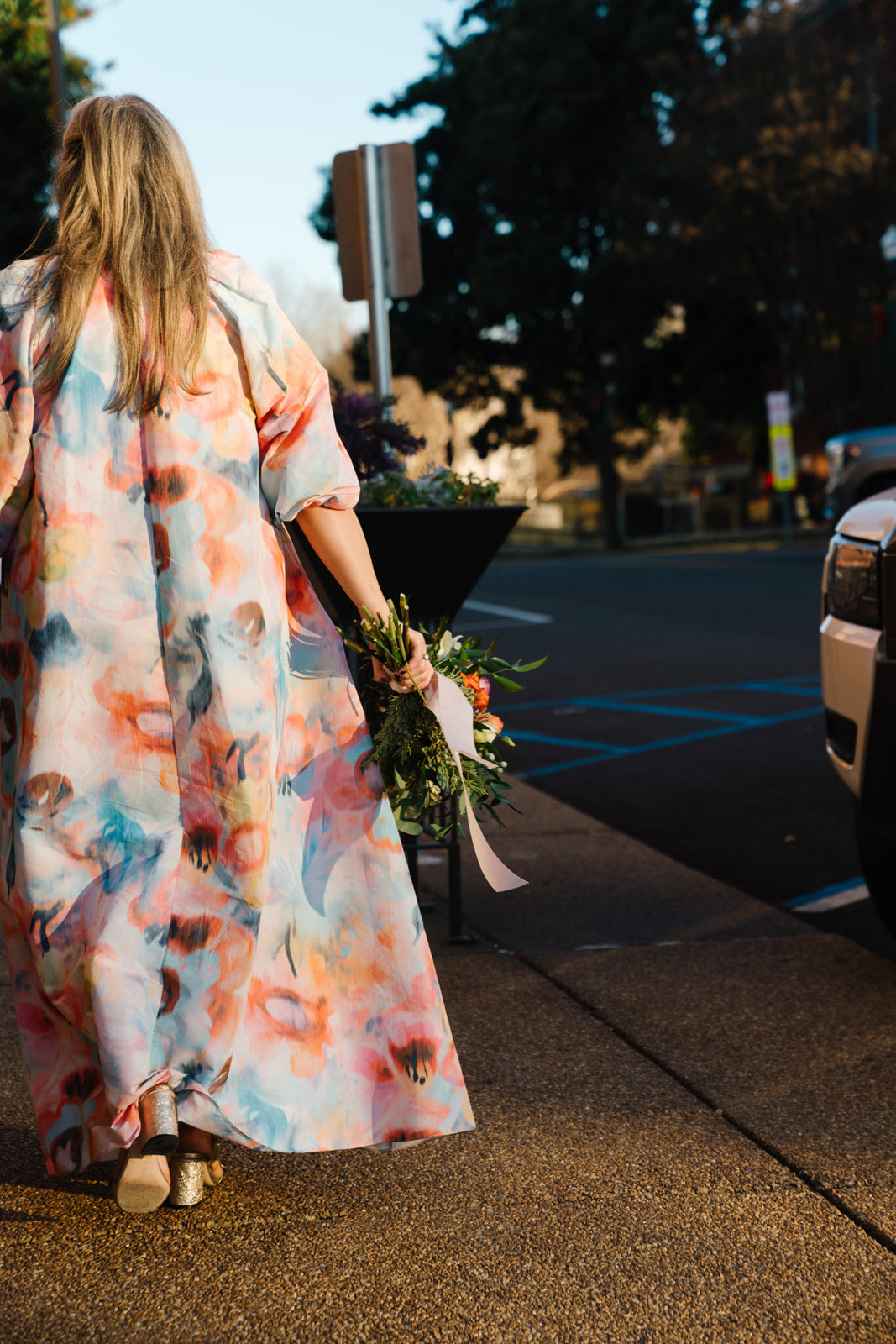 SUNSET WAVE MAXI DRESS DM30393