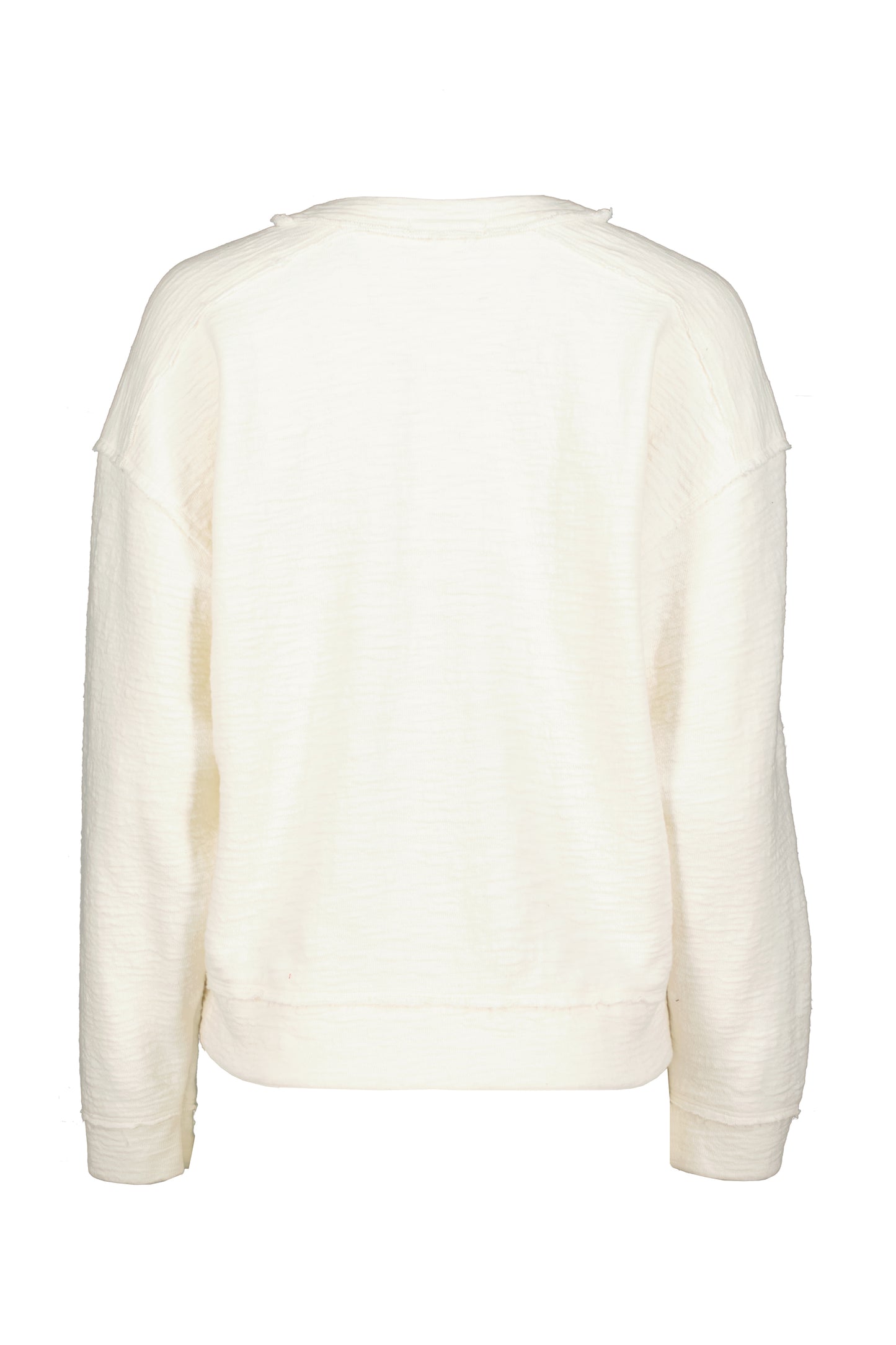 L/S BOXY CREW TOP W/ SIDE TRIM