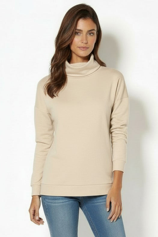 L/S TURTLE NECK EASY TEE