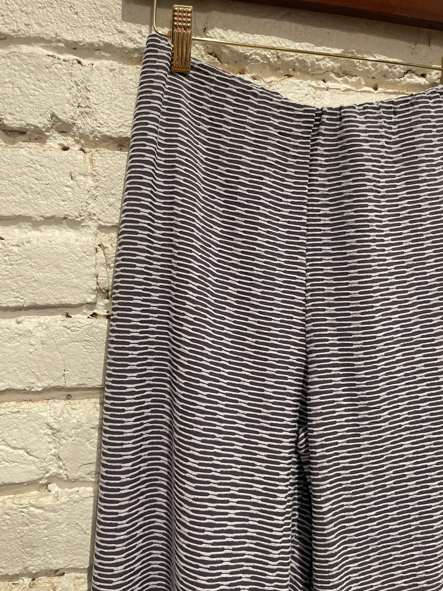 CHARCOAL WOVEN JACQUARD CHENILLE PANT