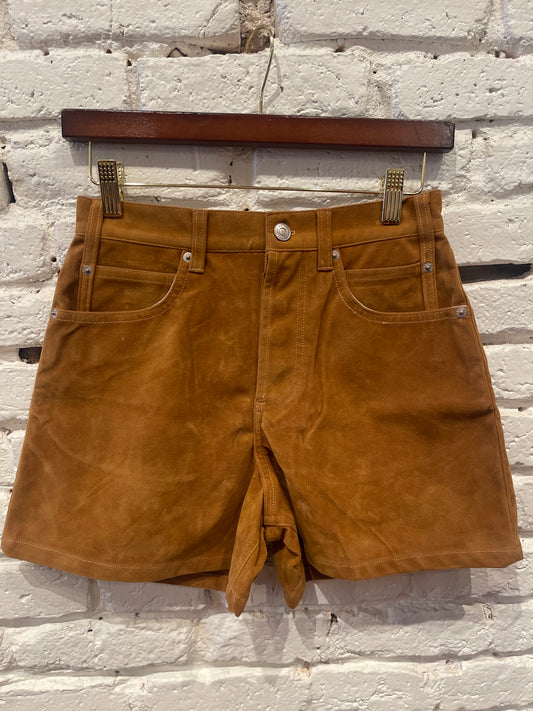 TIPPI VEGAN SUEDE SHORT / DARK HONEY