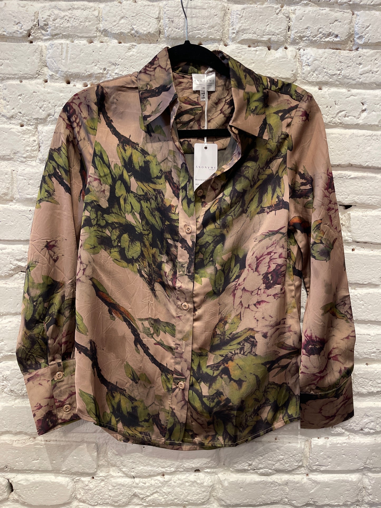PINK BRANCHES SHIRT FT076