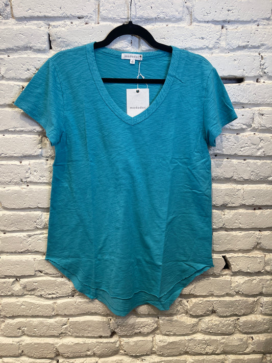 V NECK CURVE HEM BELIZE