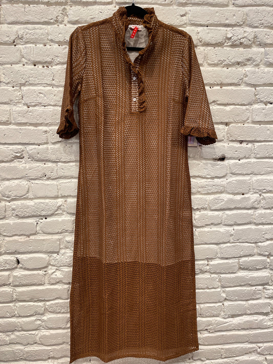 RUFFLE COLLAR SS MAXI TULY LACE