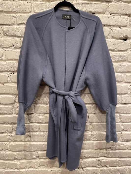 WRAP JACKET SWEATER SLEEVE SLATE DM9140