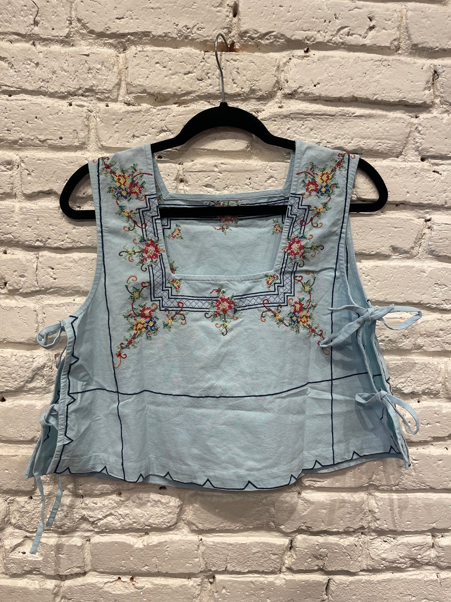 GARDEN WALL TOP / BLUE COMBO