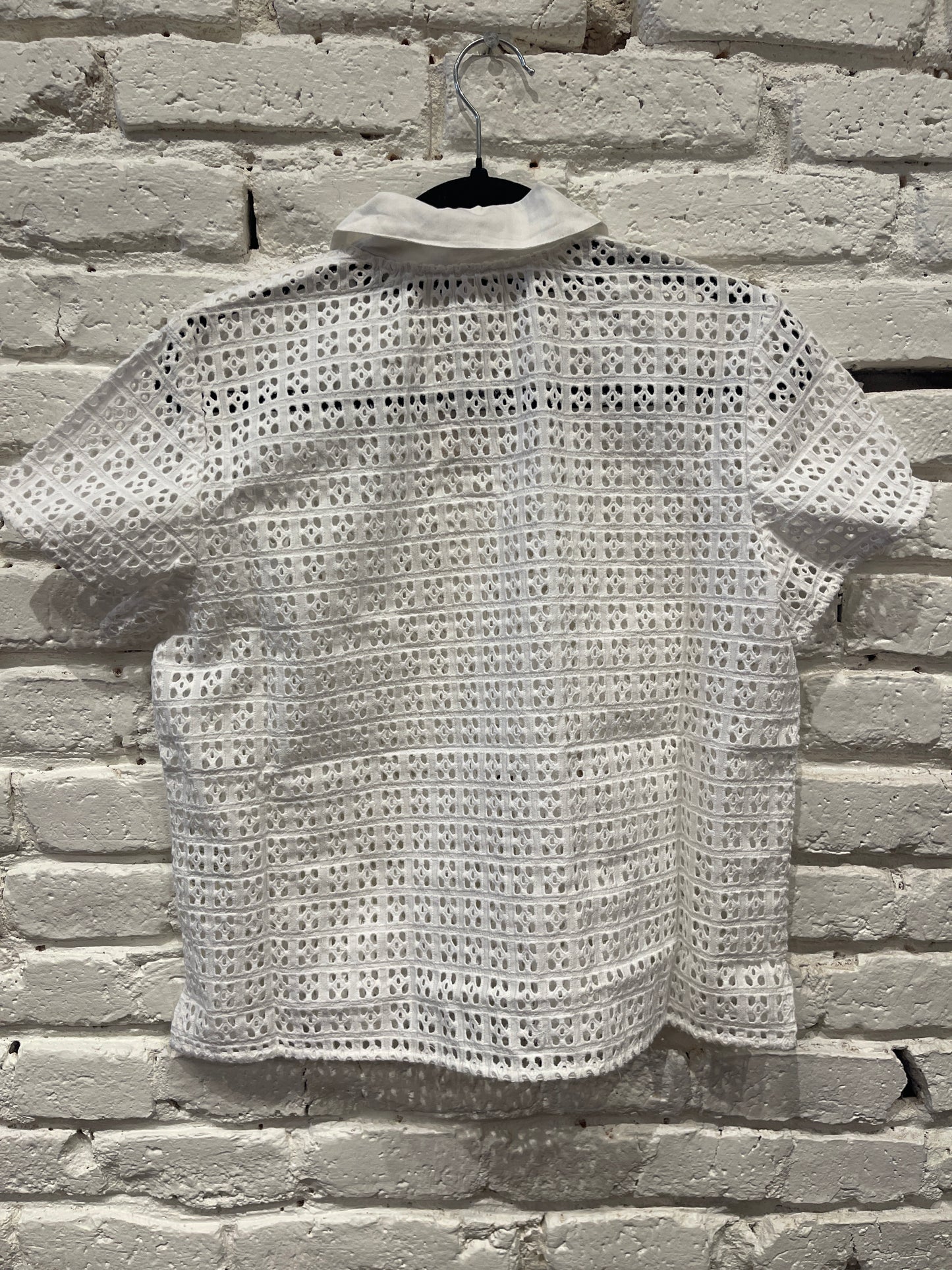 ANNA EYELET TOP CLEAN IVORY