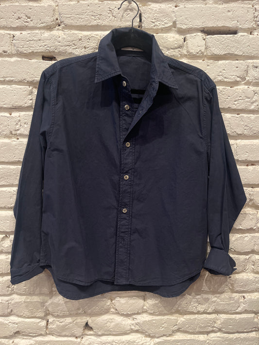 JAMES NAVY BUTTON UP
