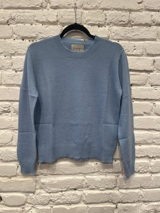 DISTRESSED CREW SKY BLUE