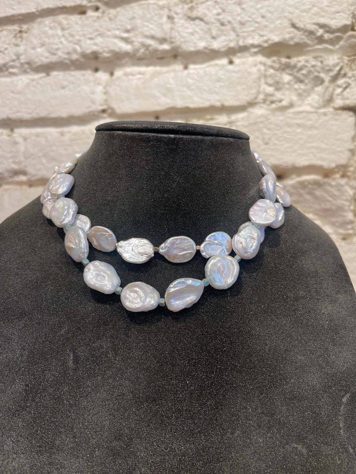 8014N COIN PEARL NECKLACE