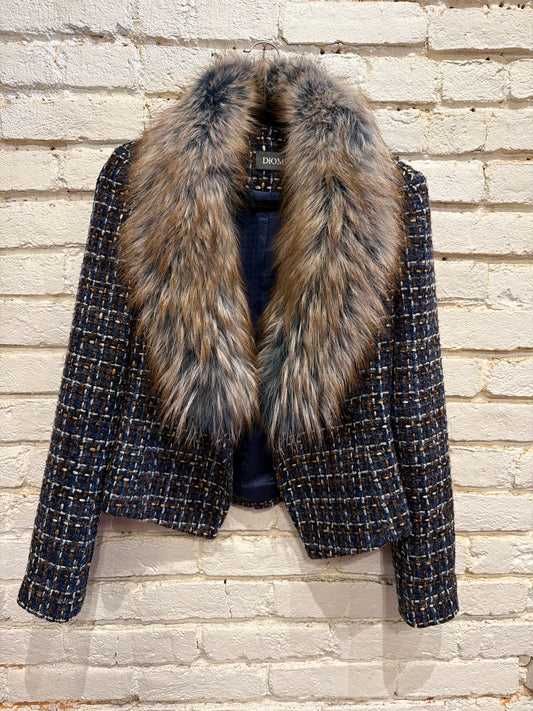 NAVY TWEED BLAZER DMA204JT