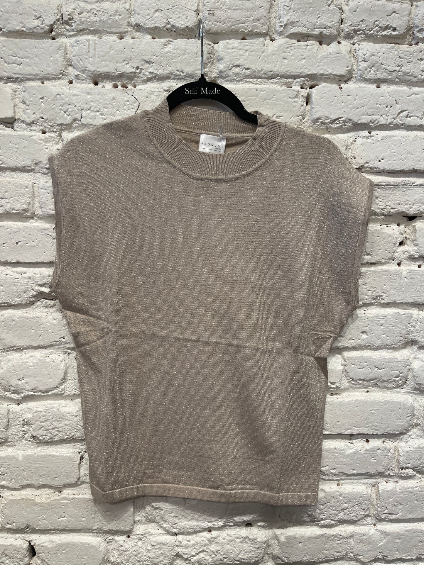 BEIGE S/S TOP KF5012