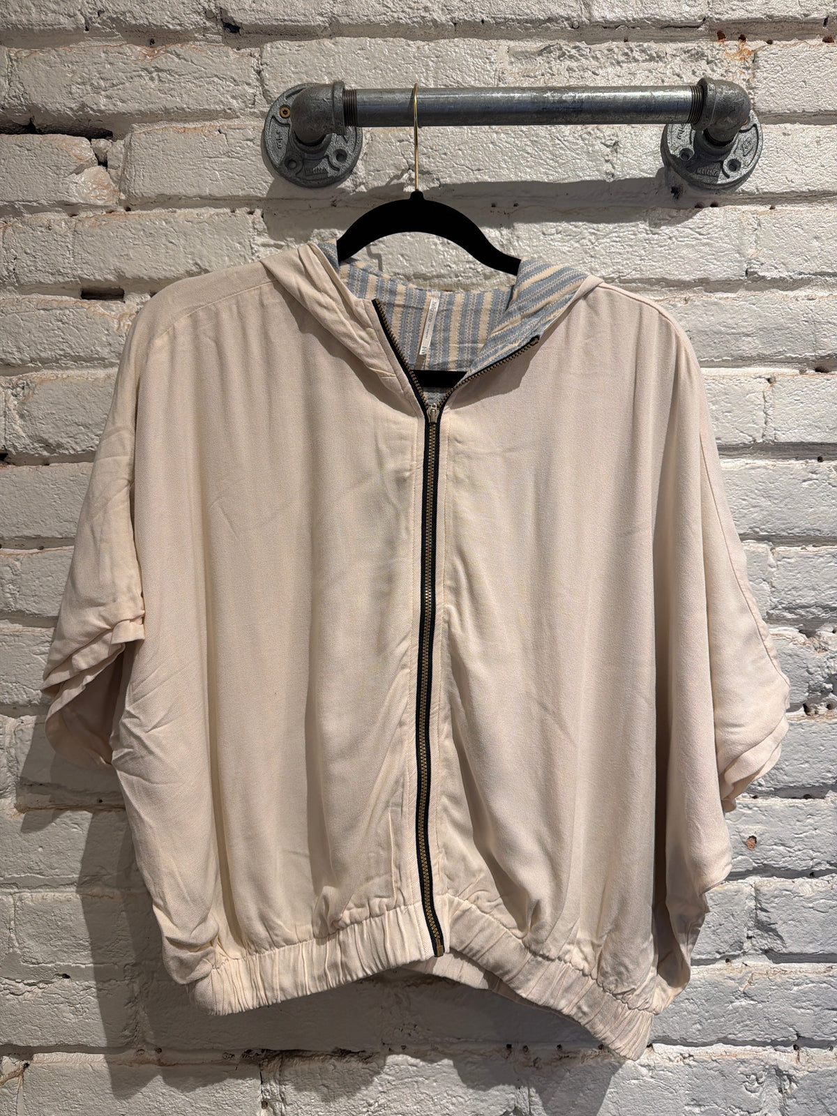 TENCEL BOMBER JACKET PUMICE STONE