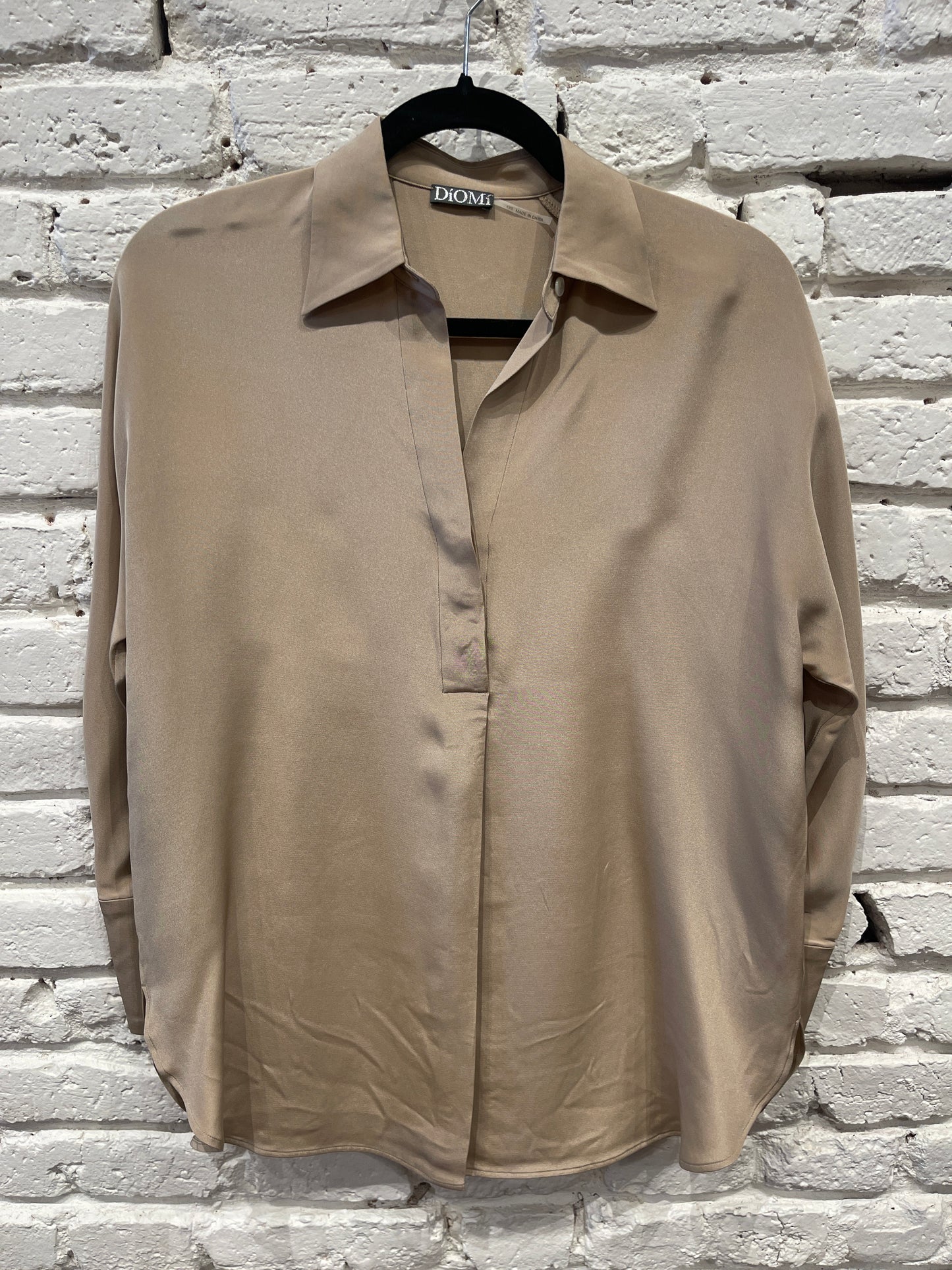 CREPE COLLAR SHIRT LONG SLEEVE T2297C