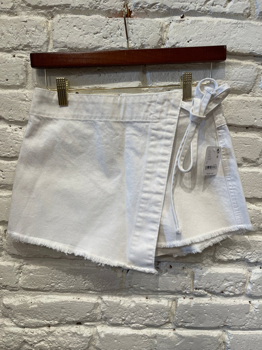 EMMY DENIM SKORT / WHT/BLANC