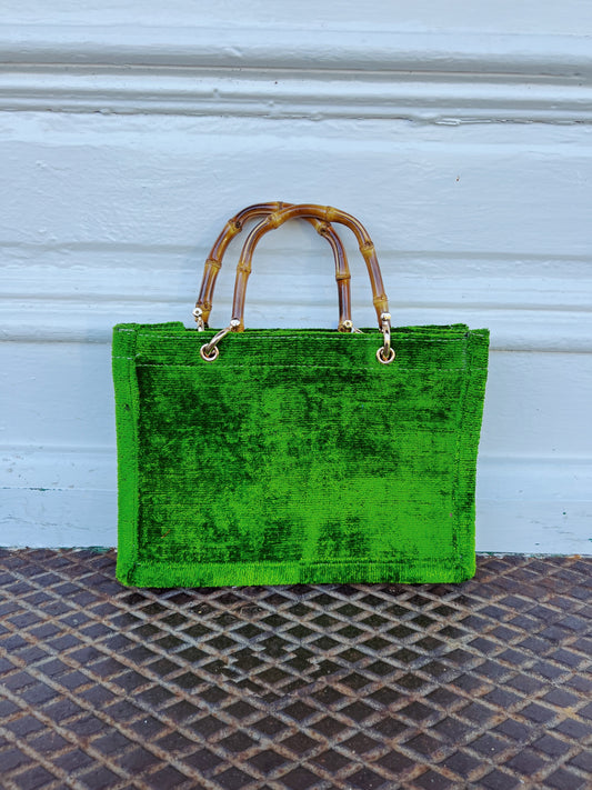 SMALL TOTE BAMBOO HANDLE