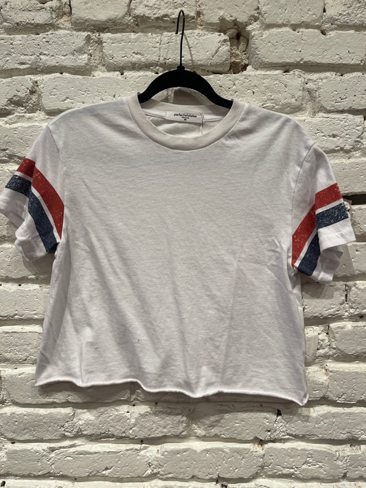 LEXI RIB SS CREW WHITE